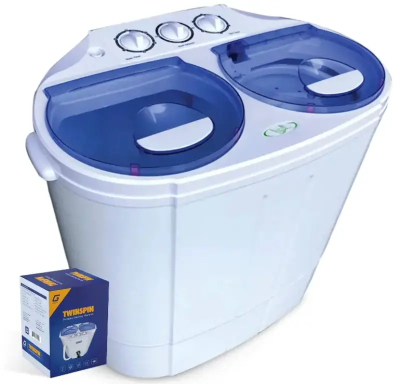 Lavadora portátil de doble tina (2 cubetas)